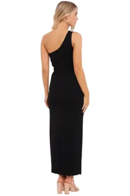 By Johnny One Shoulder Grace Dress Black Size AU 10 for rent on The Volte - image 2