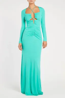 Rebecca Vallance Riccardo Gown Turquoise Green Size 12 for rent on The Volte - image 1