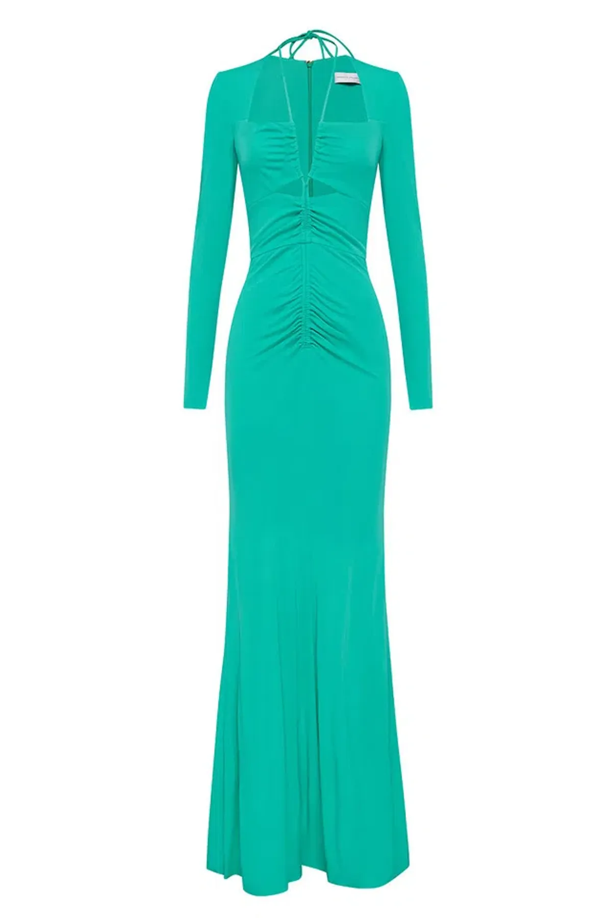 Rebecca Vallance Riccardo Gown Turquoise Green Size 12 - Image 5