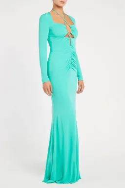Rebecca Vallance Riccardo Gown Turquoise Green Size 12 for rent on The Volte - image 2