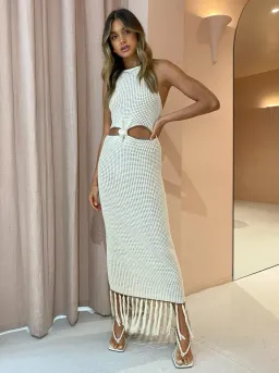 Viktoria & Woods Nomad Dress Cream Size AU 12 for rent on The Volte - image 1