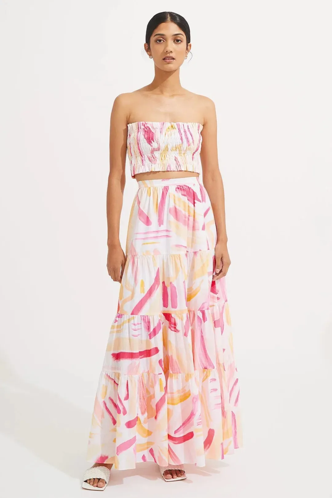 Steele Paradise Top and Parasol Skirt Set Multi Size AU 12 for rent on The Volte - main image