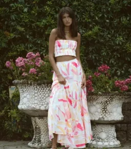Steele Paradise Top and Parasol Skirt Set Multi Size AU 12 for rent on The Volte - image 5