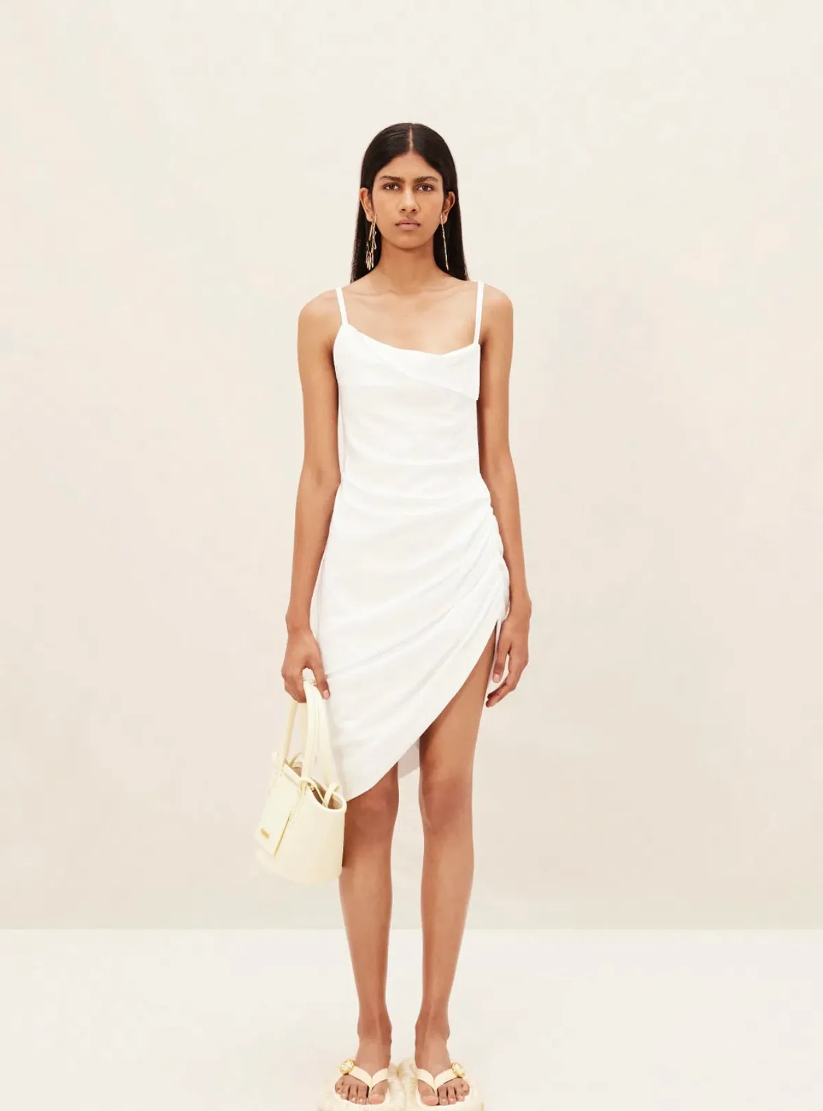 Jacquemus La Robe Saudade White Size 36 / AU 8 for rent on The Volte - main image