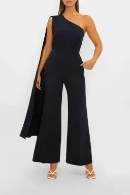 Carla Zampatti Navy Homage to Carla Jumpsuit Navy Size 10 for rent on The Volte - image 1