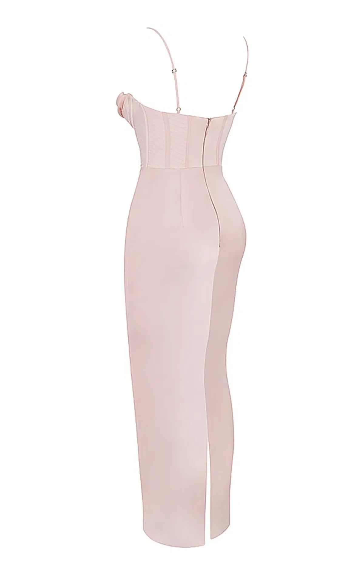 House of CB Charmaine Corset Maxi Dress Blush Pink Size M/AU 10 - Image 4