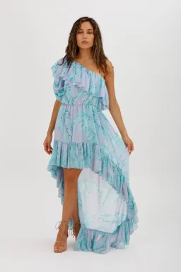 Aggi Antonellina Mistyy Lilac Dress Blue Size M/Au 10 for rent on The Volte - image 1