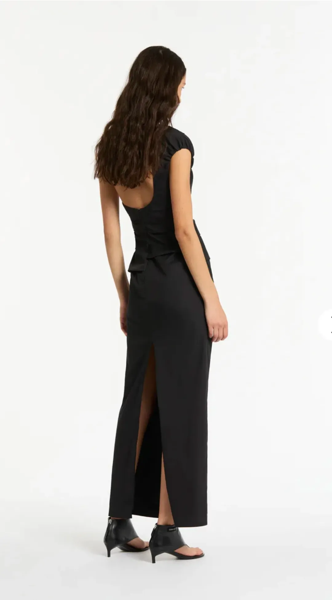 Sir the Label Giacomo Gathered Gown in Black Size 10 for rent on The Volte - main image
