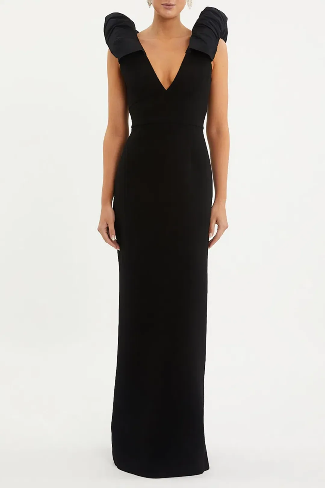 Rebecca Vallance Katie Gown Black Size 10 for rent on The Volte - main image