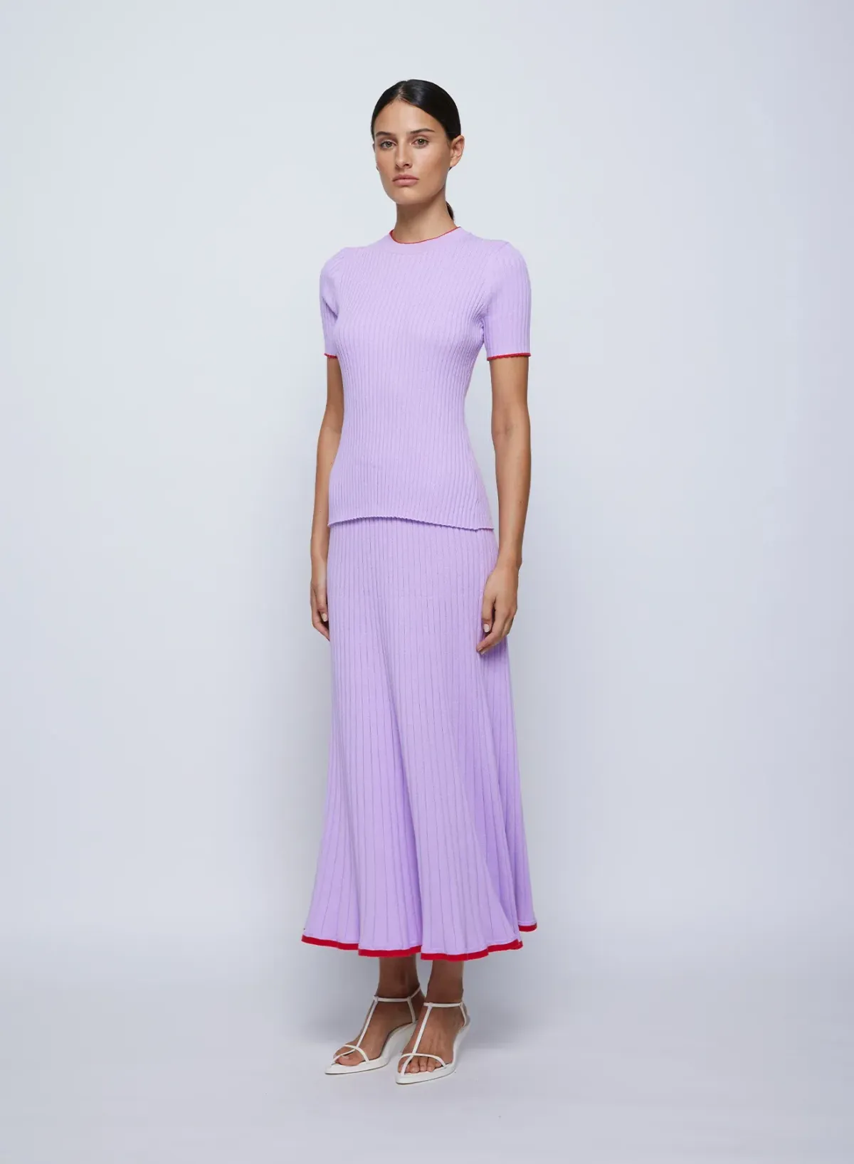 Anna Quan Bebe Top Felicia Skirt Lilac Orchid Set Size AU 8 for rent on The Volte - main image
