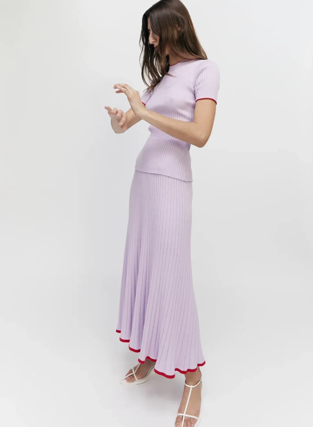 Anna Quan Bebe Top Felicia Skirt Lilac Orchid Set Size AU 8 for rent on The Volte - main image