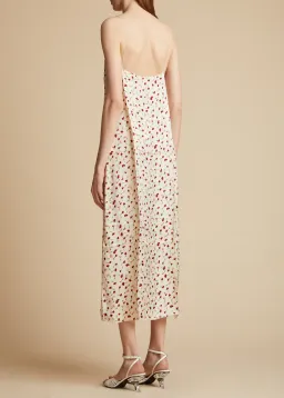 Khaite Sicily Rose Slip Dress Print Size 8 for rent on The Volte - image 2