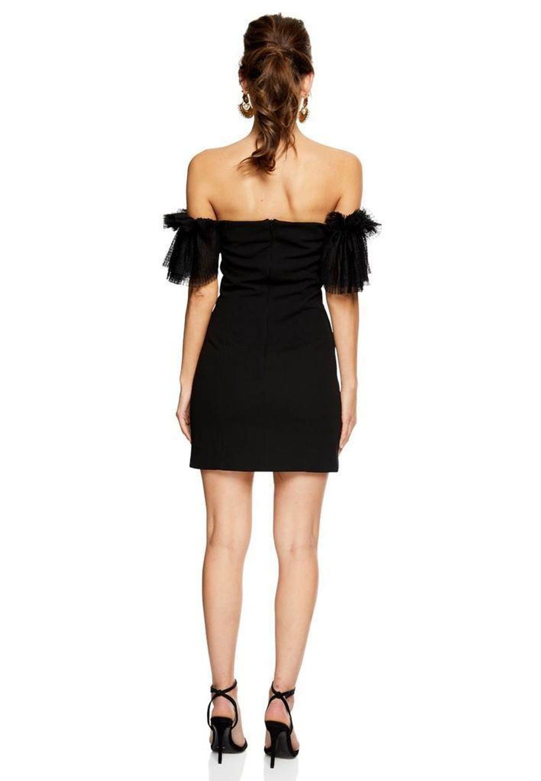Elliatt Marble Mini Dress Black Size 6 for rent on The Volte - main image