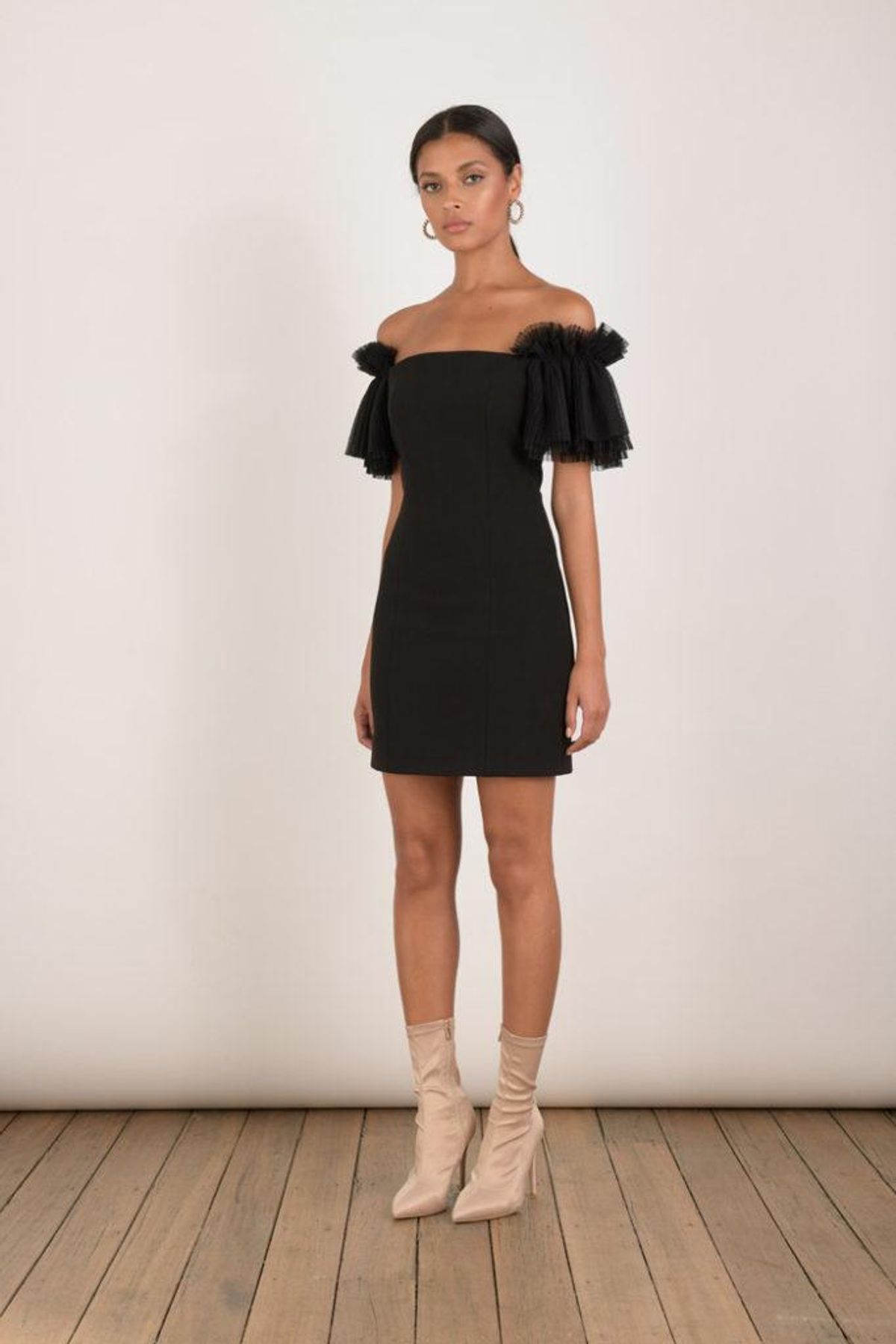 Elliatt Marble Mini Dress Black Size 6 - Image 7