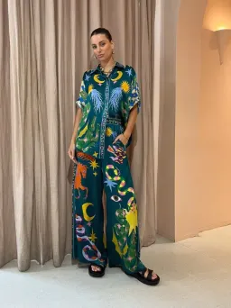 Alemais Guardian Oversized Shirt and Pant Set Multi Size 10/12 for rent on The Volte - image 1