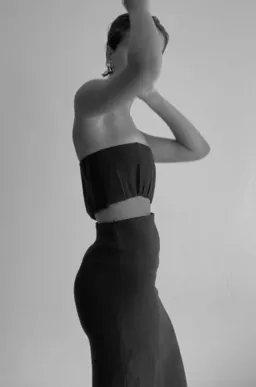 Sir the Label Yves Strapless Dress Black Size 2 / Au 10 for rent on The Volte - image 3