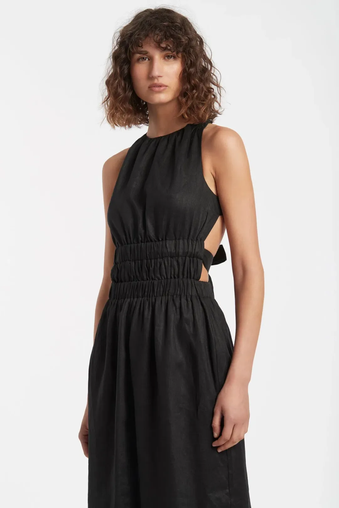 Sir the Label Franc Cross Back Gown Black Size 1 / Au 8 for rent on The Volte - main image