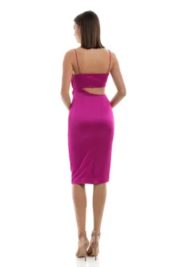 MISHA Selina Slip Dress Fuchsia Pink Size 8/S for rent on The Volte - image 3