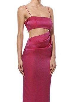 MISHA Selina Slip Dress Fuchsia Pink Size 8/S for rent on The Volte - image 2
