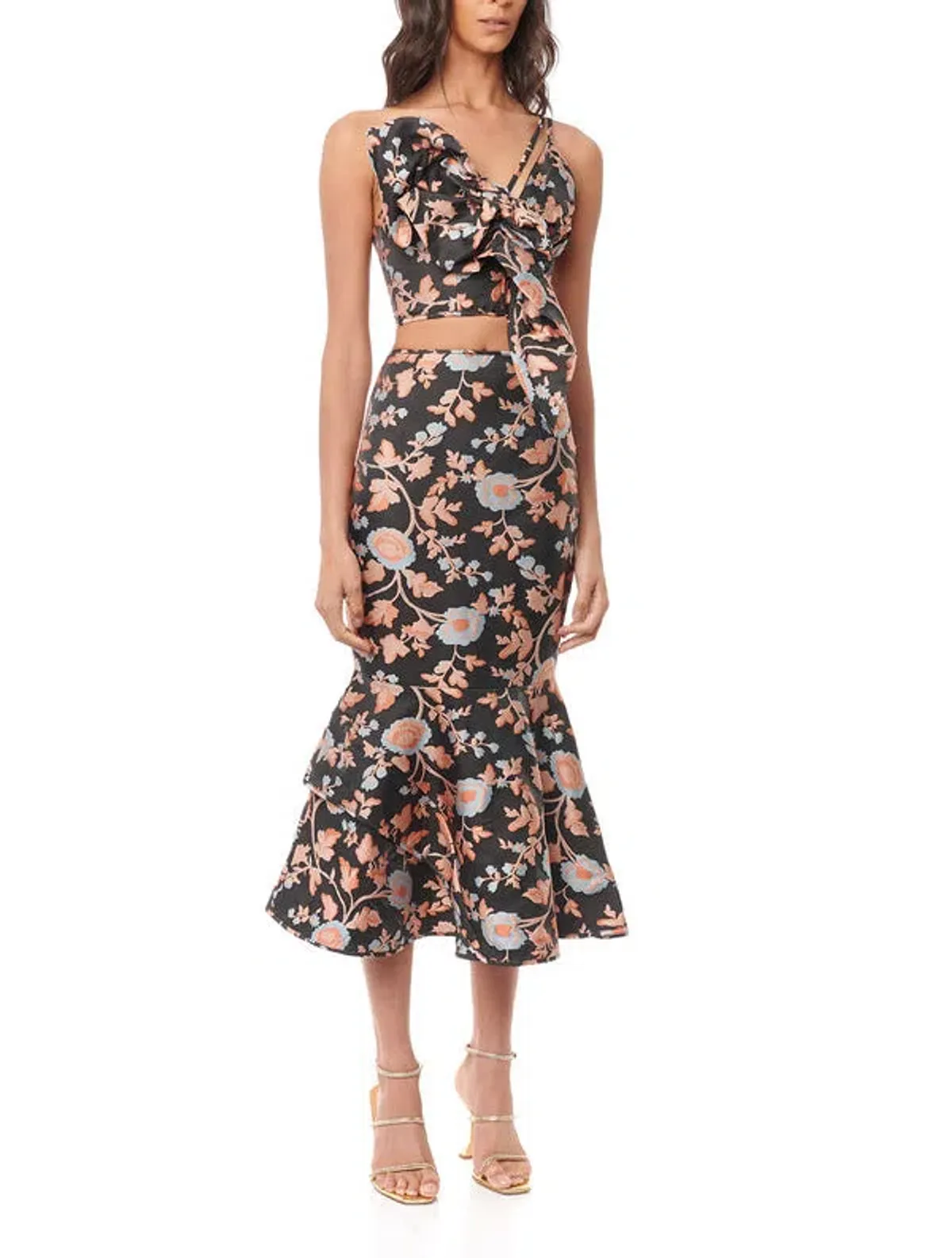 Eliya The Label Kianne Top and Zani Skirt Set Floral Size 10 - Image 1