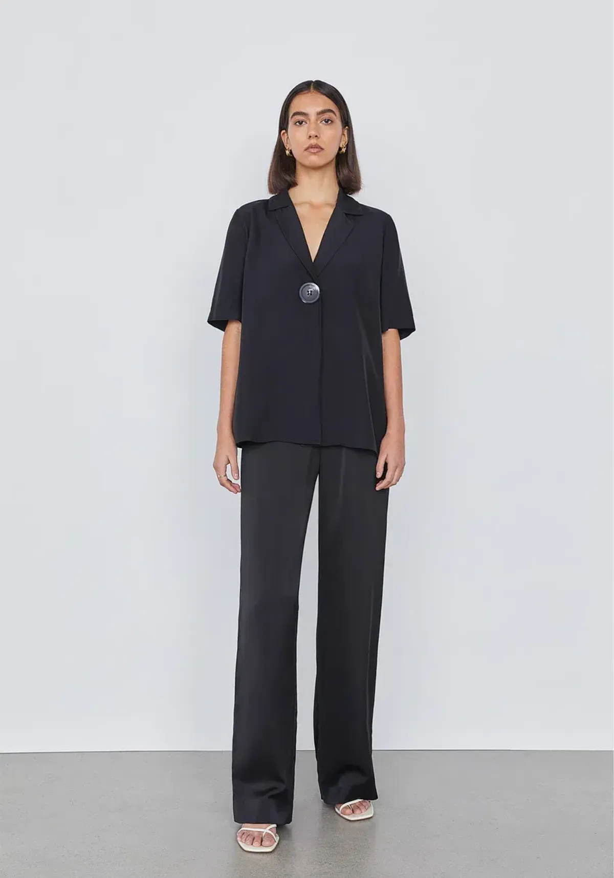 Viktoria and Woods Chorus Shirt and Pilot Pants Set Black Size 1 / Au 8 - Image 1