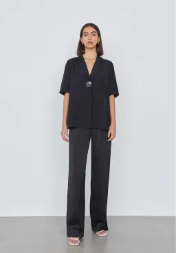 Viktoria and Woods Chorus Shirt and Pilot Pants Set Black Size 1 / Au 8 for rent on The Volte - image 1