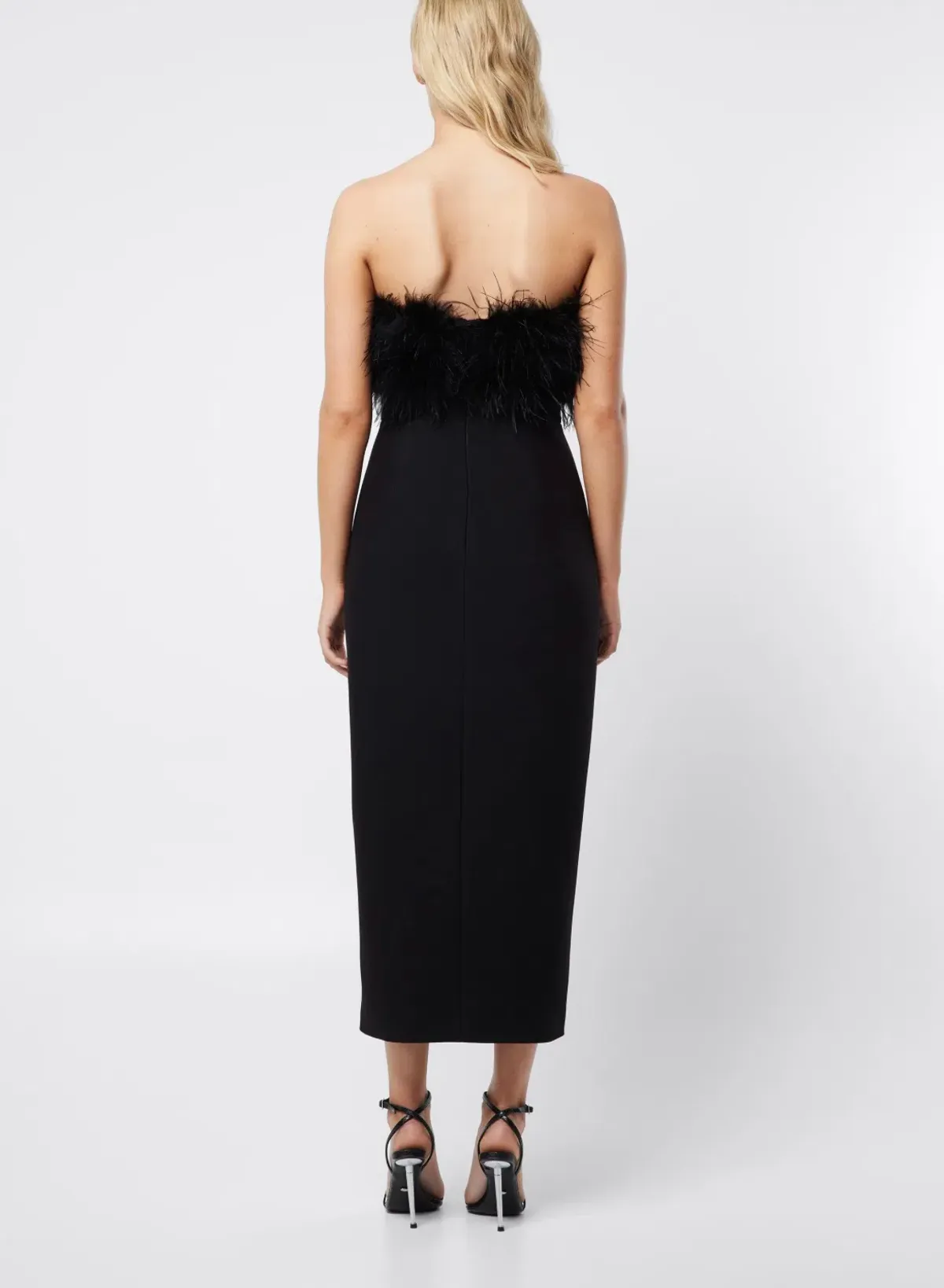 Mossman The Nightshift Midi Dress Black Size 8 - Image 3