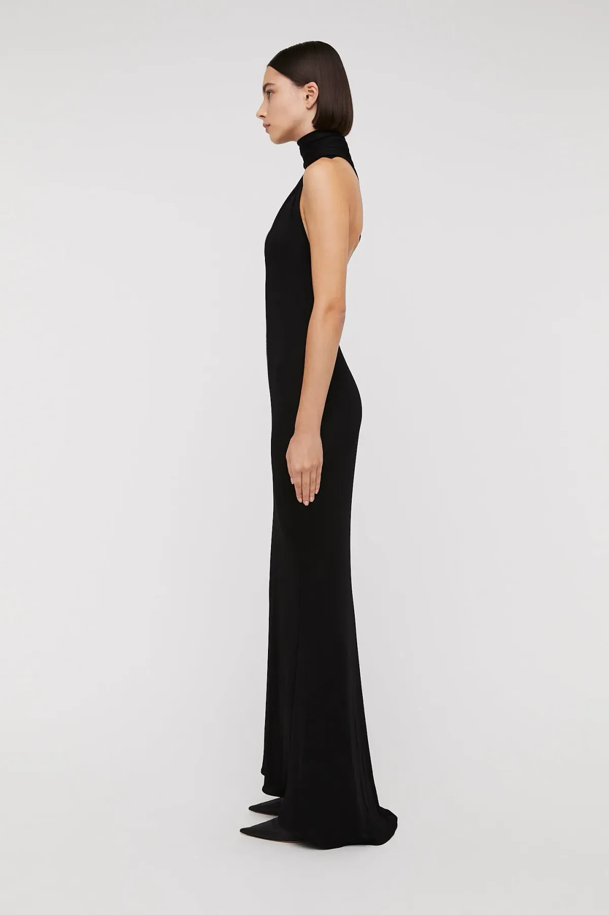 Scanlan Theodore Italian Knit Gown Black Size 8 - Image 4