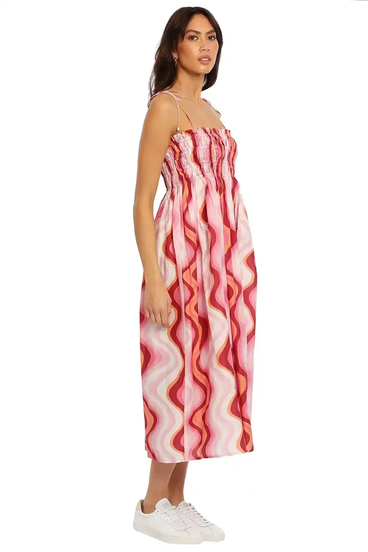 Steele Mirabella Dress Pink Print Size 12 - Image 1
