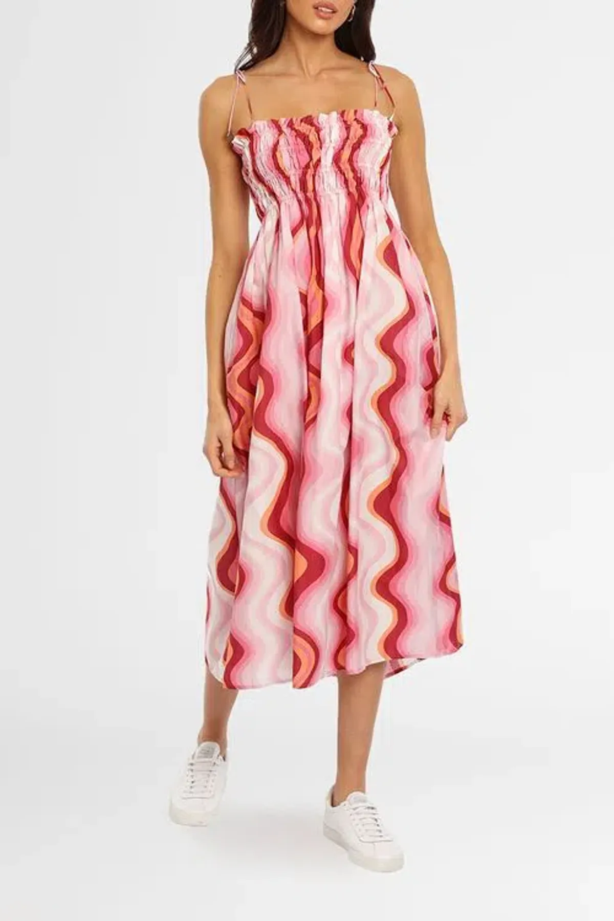 Steele Mirabella Dress Pink Print Size 12 - Image 2