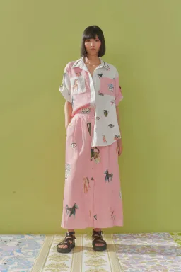 Alemais Cleo Shirt Pink Size AU 12 for rent on The Volte - image 1