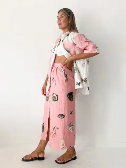 Alemais Cleo Shirt Pink Size AU 12 for rent on The Volte - image 2