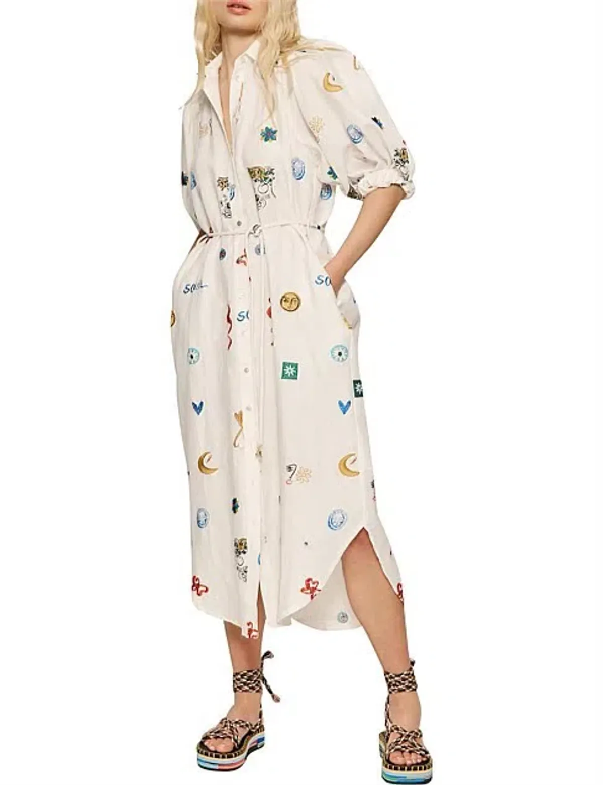 Alemais Soleil Shirtdress Multi Size AU 12 for rent on The Volte - main image