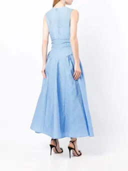 Rachel Gilbert Sophia Midi Dress in Blue Size 3 / AU 12 for rent on The Volte - image 3