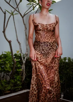 Rat & Boa Valentina Maxi Dress Brown Size AU 6 for rent on The Volte - image 2