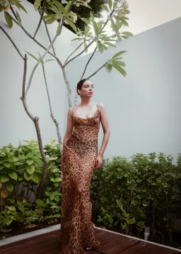 Rat & Boa Valentina Maxi Dress Brown Size AU 6 for rent on The Volte - image 1