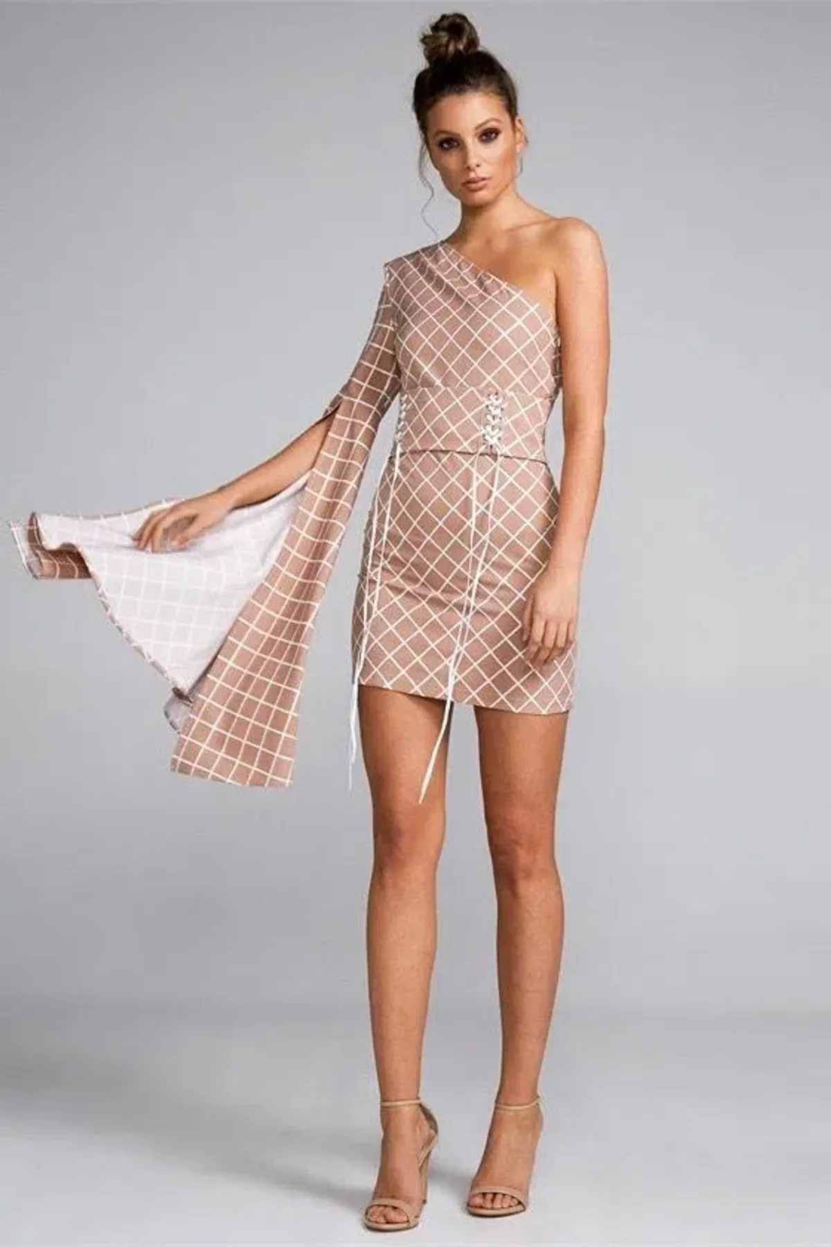 Eliya the Label Peyton Dress Brown Size 8 for rent on The Volte - main image