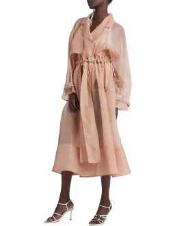 Aje Riviera Trench Coat in light Beige in Size AU 8 for rent on The Volte - image 4