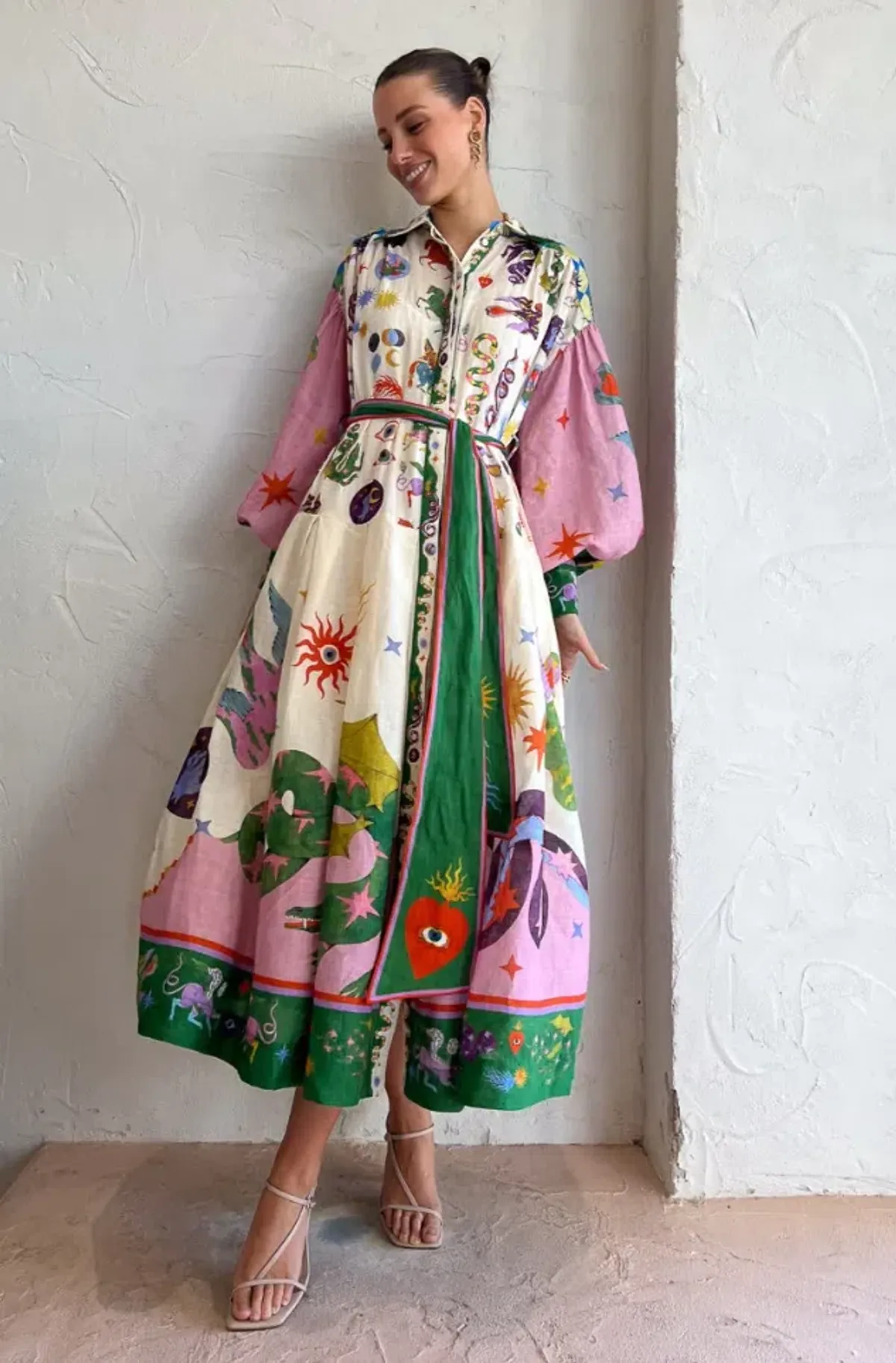 Alemais Seeker Shirtdress Multi Size 12 / L - Image 2