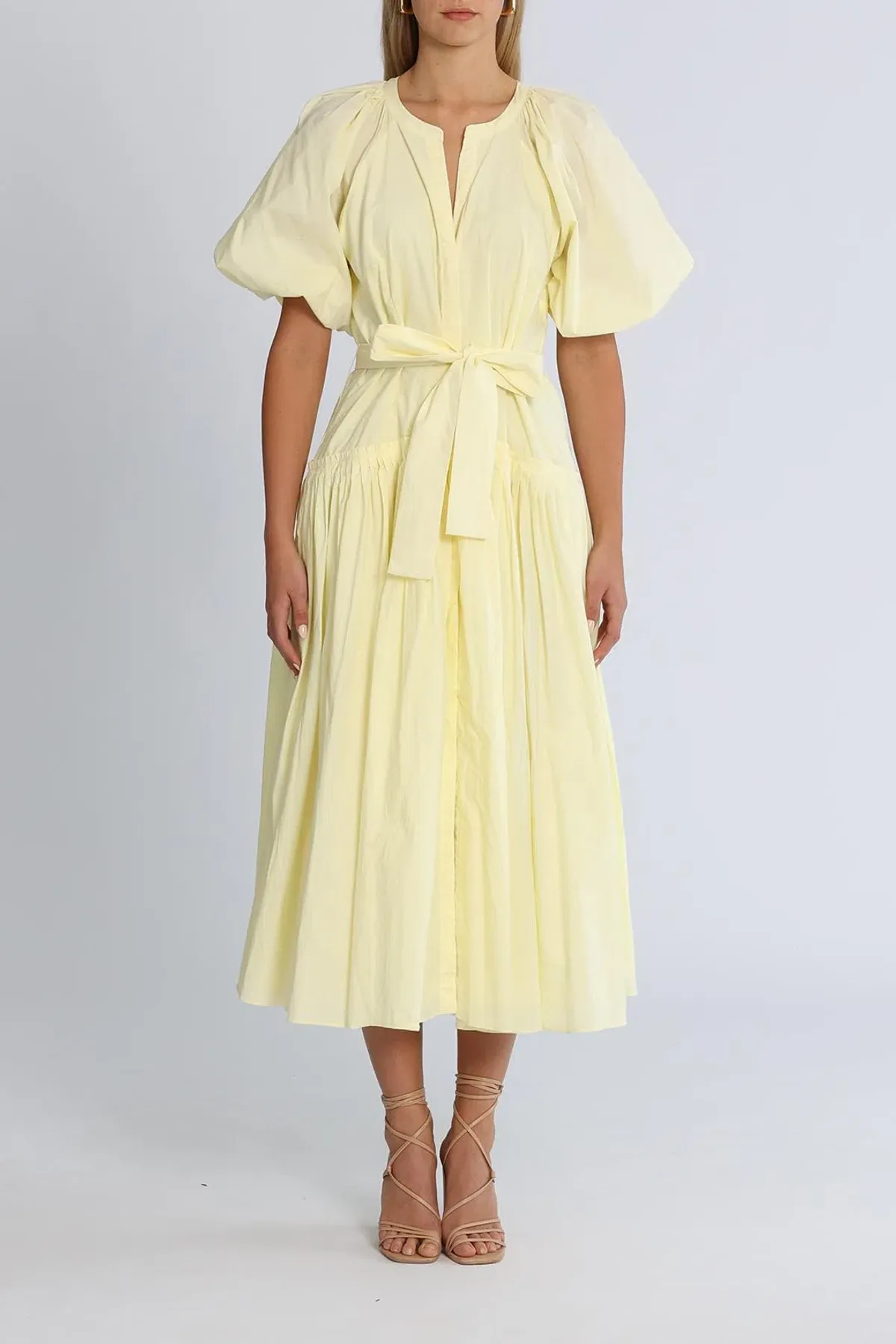 Steele Selma Dress Citron Size M /Au 10 - Image 1