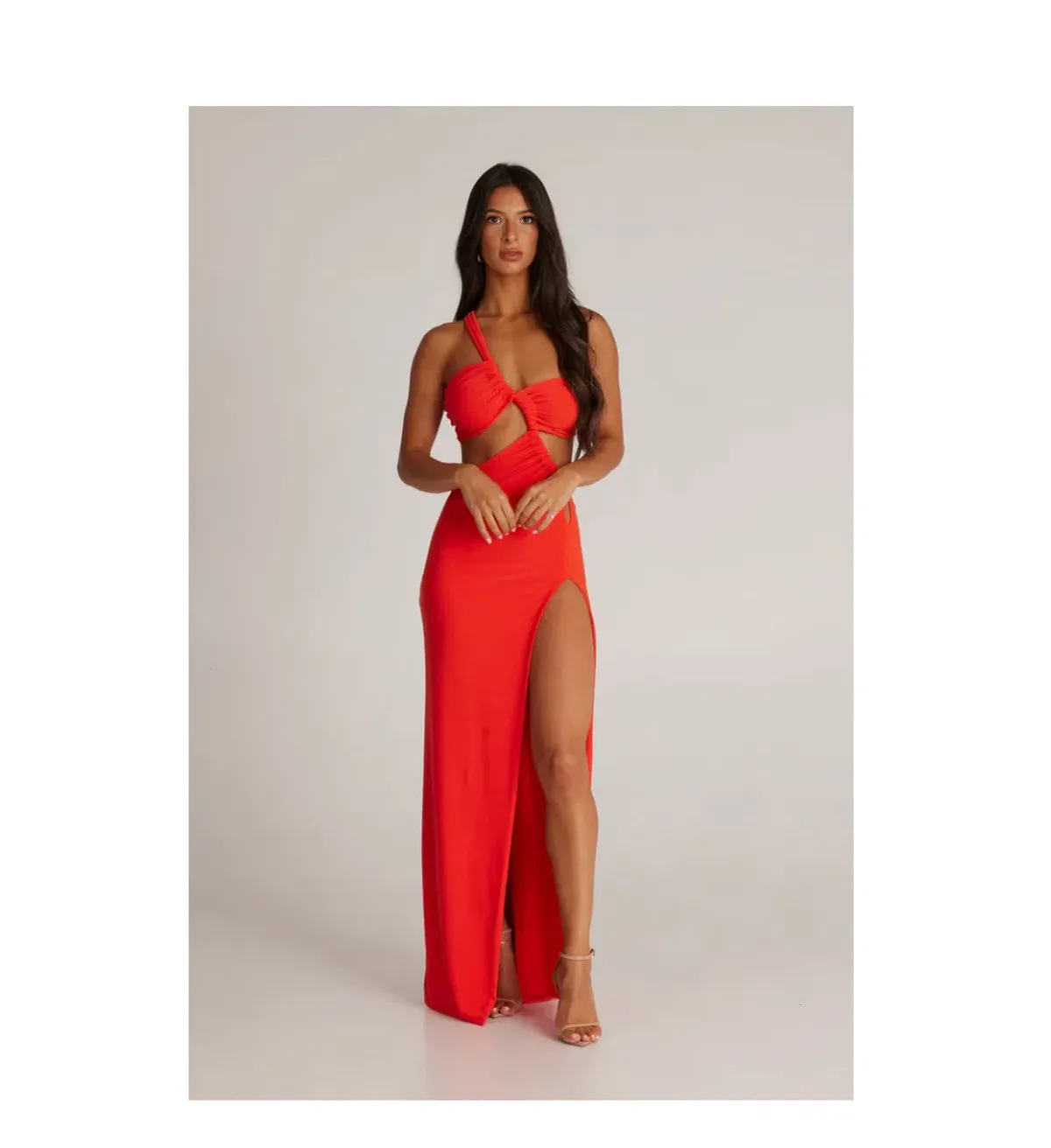 Melani the Label Eve Gown Tangerine Size 8 - Image 6