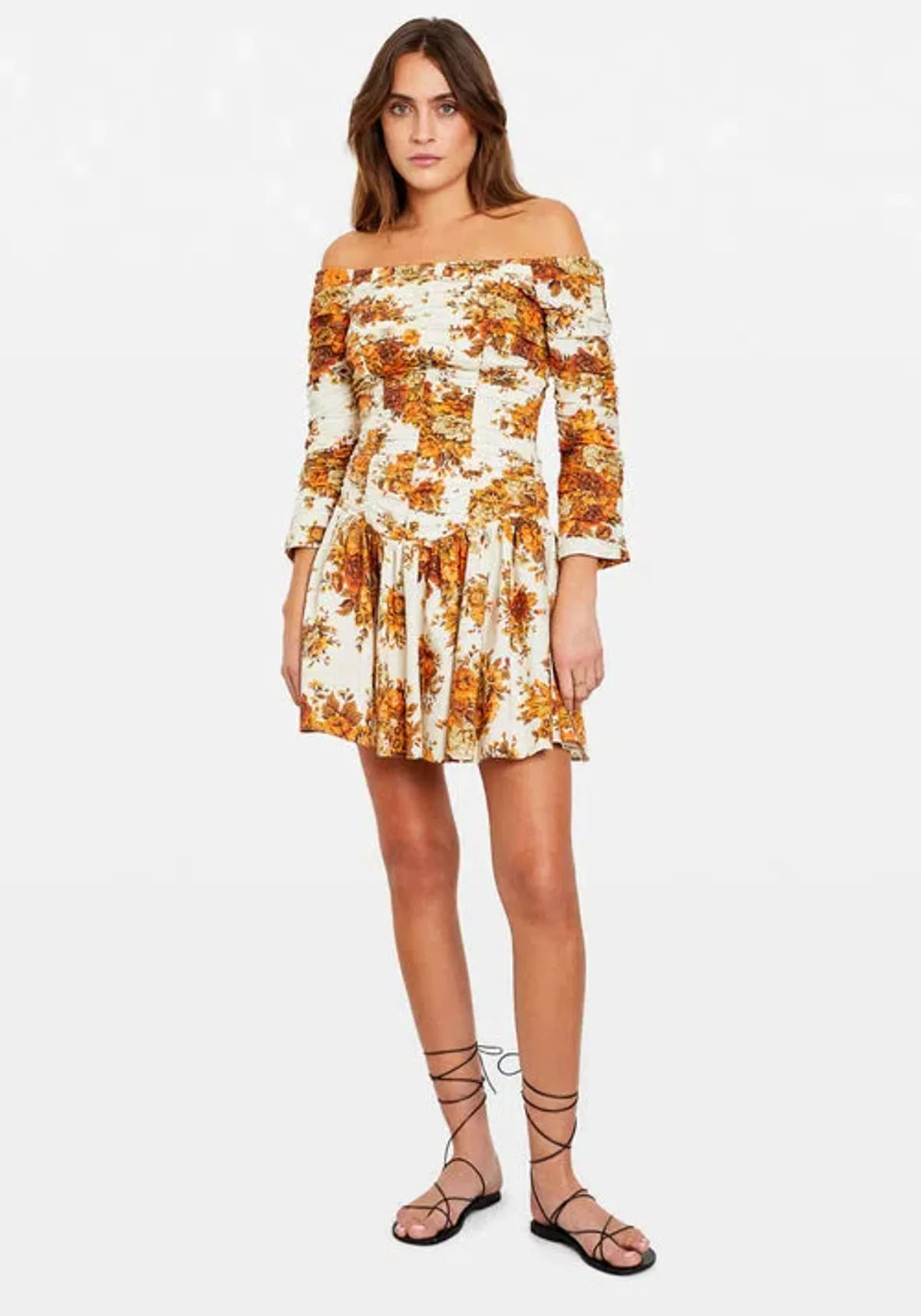 Alemais Derby Mini Dress Multi Size AU 6 for rent on The Volte - main image