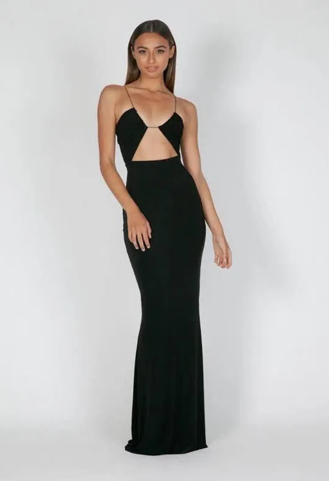 Natalia Rolt Cher Gown Black Size AU 8 for rent on The Volte - main image