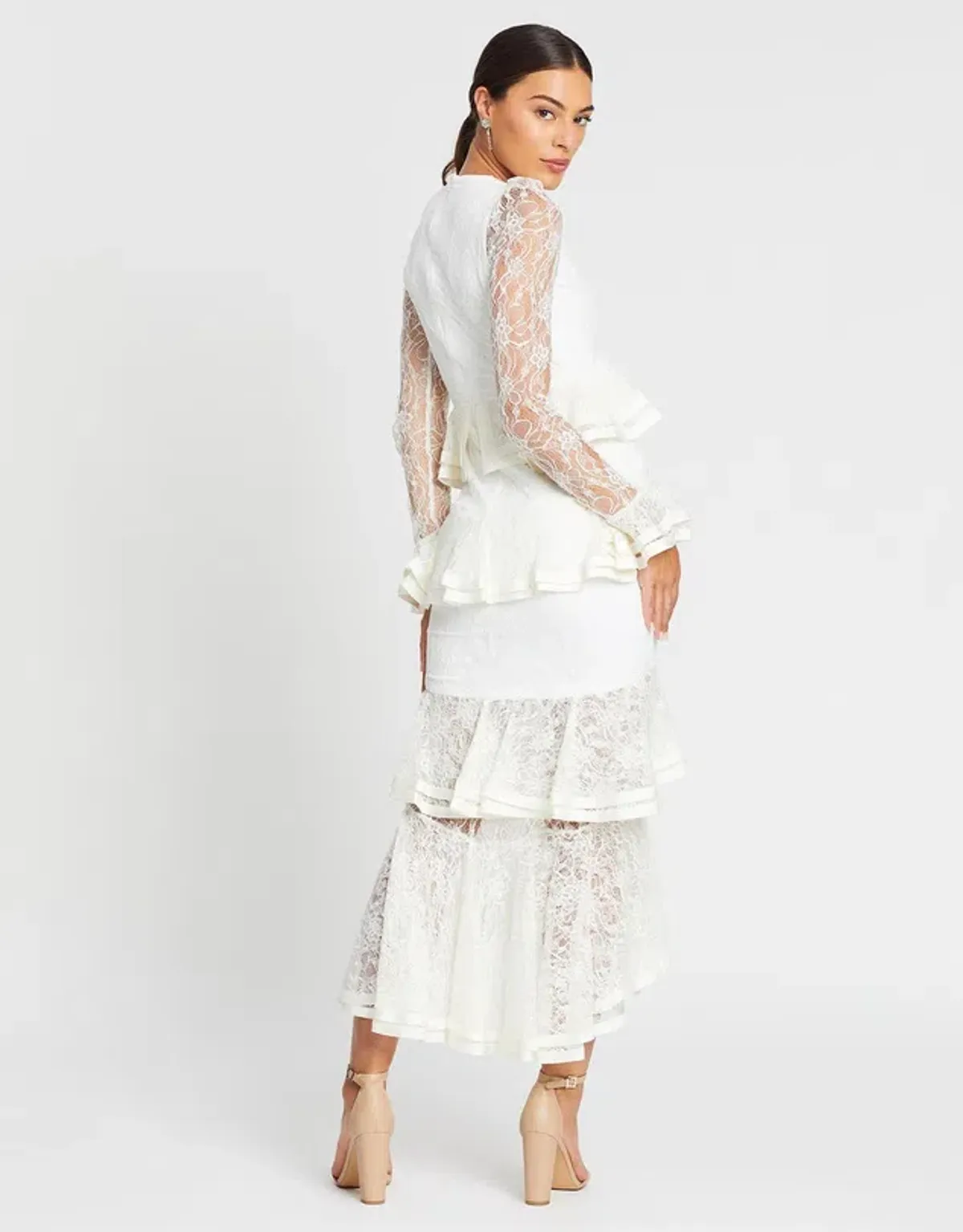 Nicola Finetti Maia Dress White Size 6 - Image 3