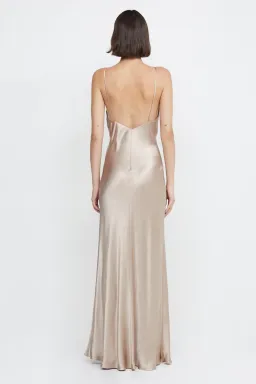 Bec & Bridge Lorelai V Maxi Dress Smoke Taupe Size 8 for rent on The Volte - image 3
