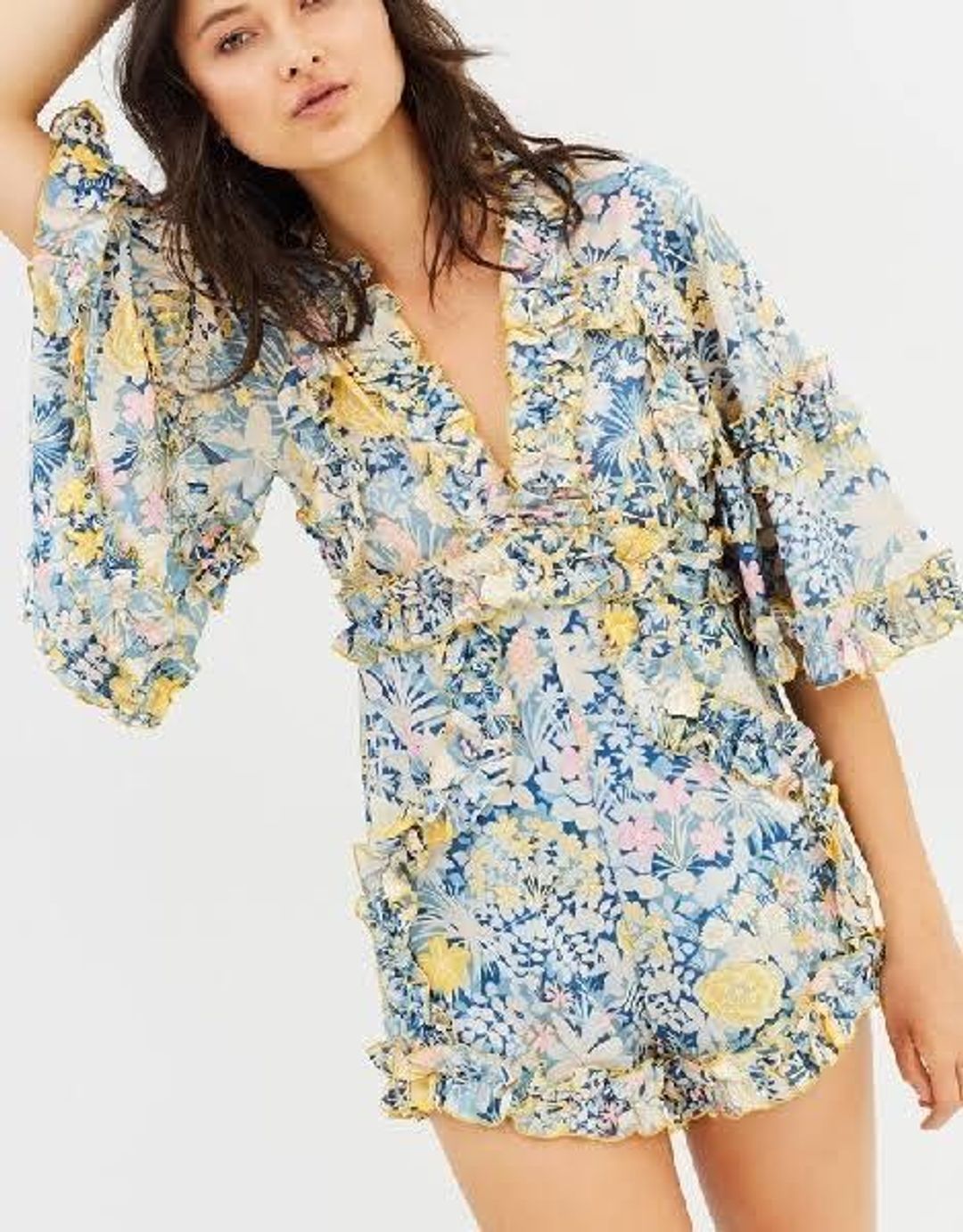 Alice McCall Choose Me Playsuit Floral Size 6 for rent on The Volte - main image