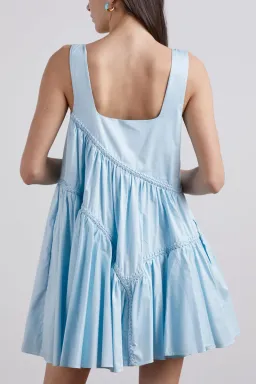 Aje Casabianca Sleeveless Braided Dress Ice Blue Size 16 for rent on The Volte - image 2