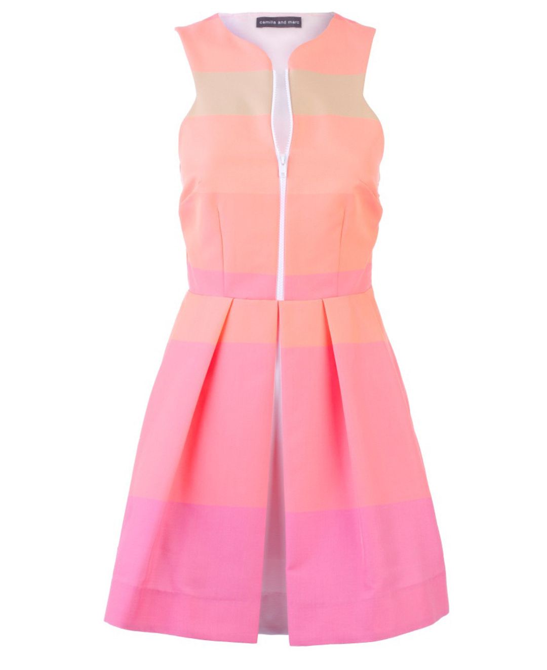 Camilla and Marc Pink Antoinette Mini Dress Multi Size 10 for rent on The Volte - main image