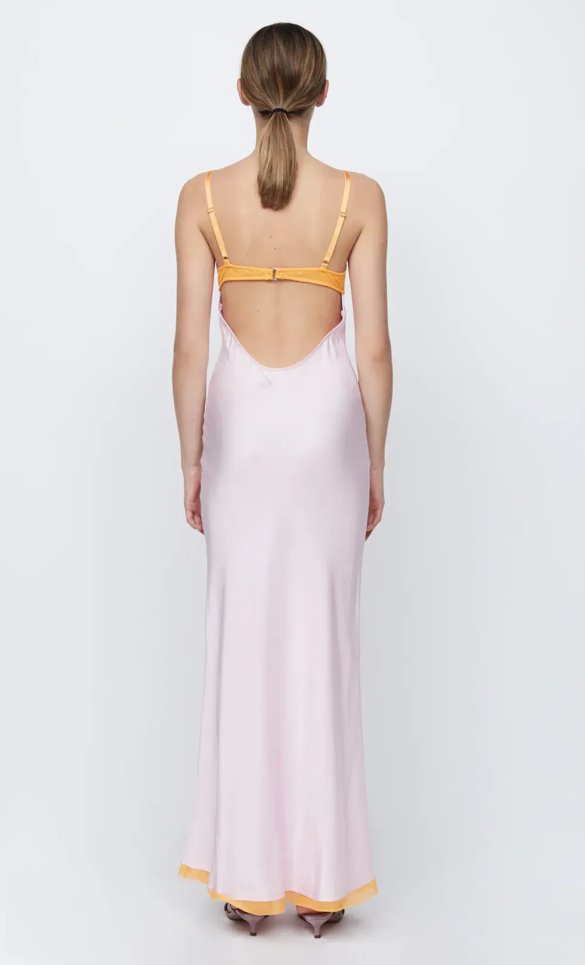 Bec & Bridge Joelle Maxi Dress In Quartz/Tangerine Size 8 - Image 3