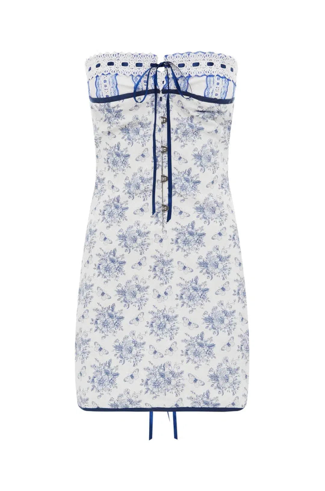 With Jean Sabrin Dress Toile Papillon Size S/Au 8 for rent on The Volte - main image